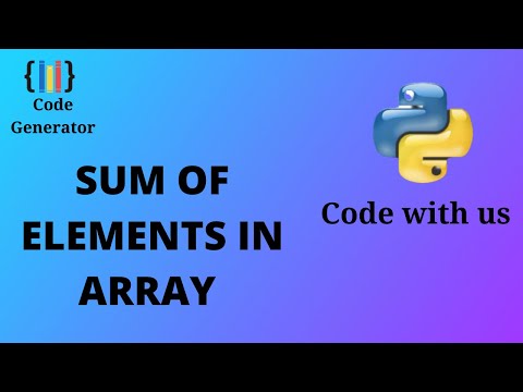 Sum Of List In Python | Python for Beginner | Code Generator | CG