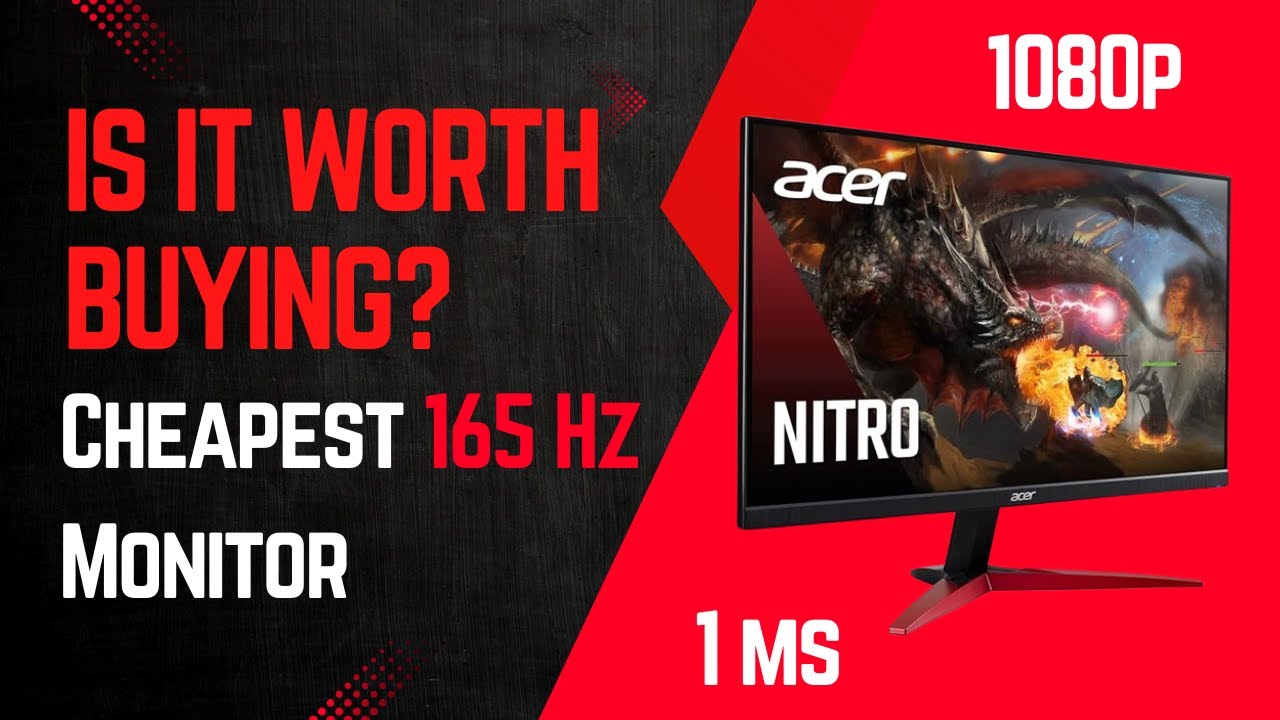 Acer Nitro 23.8 inch Gaming Monitor KG241Y❗️ 165Hz ❗️1ms