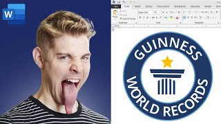 Guinness Records Logo Design in Microsoft Word | Create a Logo in MS Word | Muabi Design