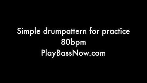80 bpm Drum machine loop pattern