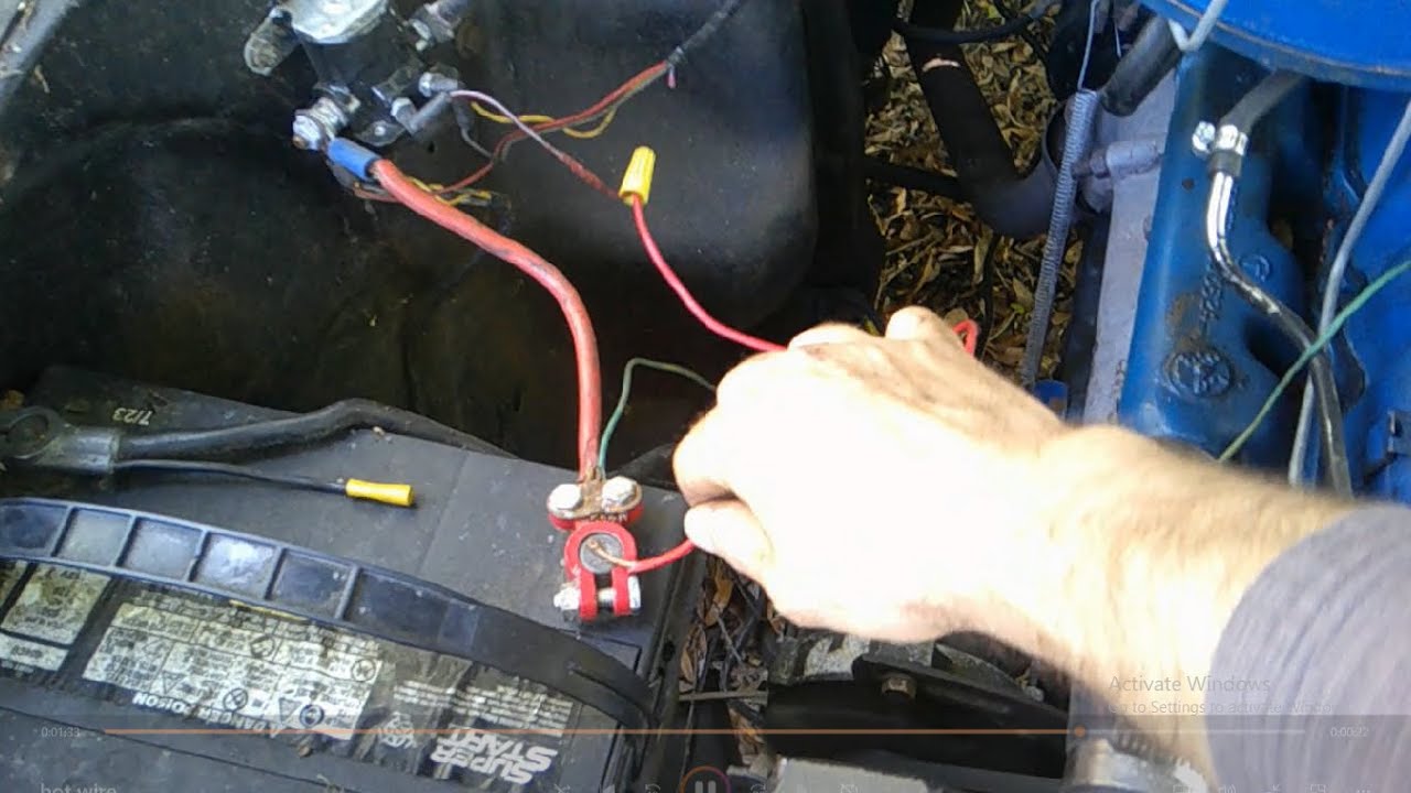 how to hot wire a carbureted Ford