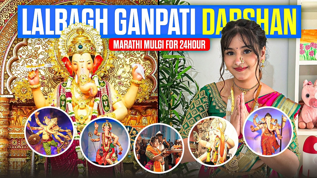 I Spent 24 Hrs as a MARATHI Girl and Visited Lalbaugcha Raja