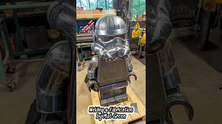 Huge Metal Lego Stormtrooper! #legostarwars  #lego #stormtrooper #welding #metalfabrication #afol