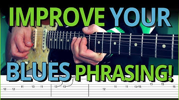 A Tasty BLUES Solo to IMPROVE your Diagonal Phrasing // with TABS!
