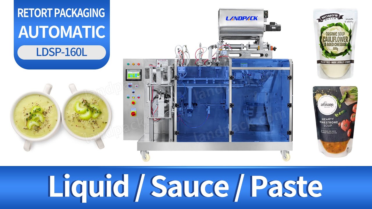 Automatic Curry Doypack Filling Packing Machine Sauce Soup Retort Pouch Bag Packaging Machine