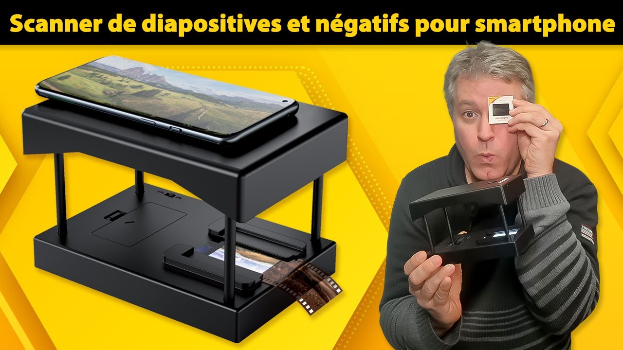Comment scanner une diapositive ou un film négatif couleur ou N&B avec un smartphone ? [PEARLTV.FR]
