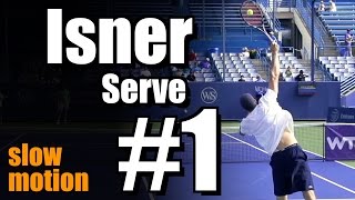 John Isner in Super Slow Motion | Serve #1 | Western & Southern Open 2014