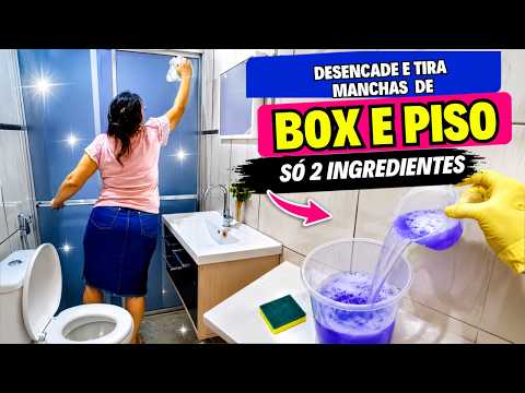 CLEANS STAINED SHOWER DOORS AND GRIMY FLOORS - ONLY 2 INGREDIENTS