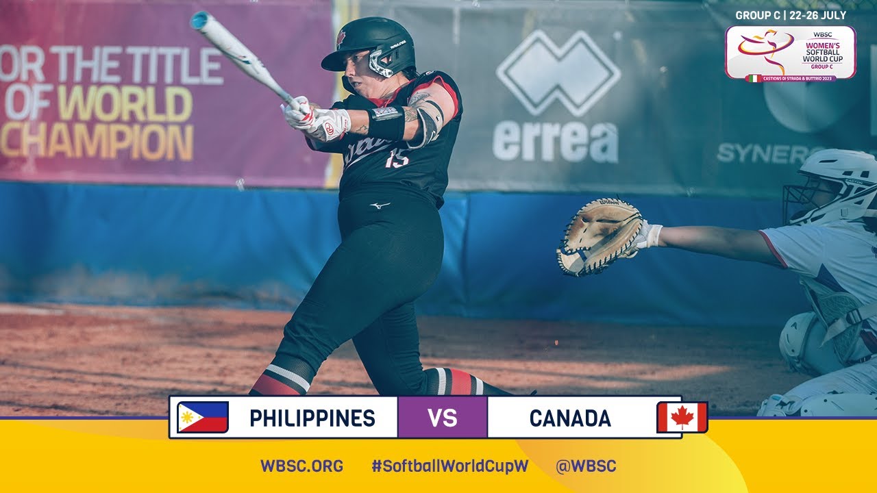 HIGHLIGHTS Philippines vs Canada WBSC Women’s Softball World Cup