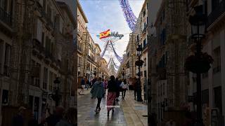 📍MÁLAGA 🇪🇦 City Walk - Wonderful City in Spain, Costa del Sol, Andalucía #christmas #spain #4k