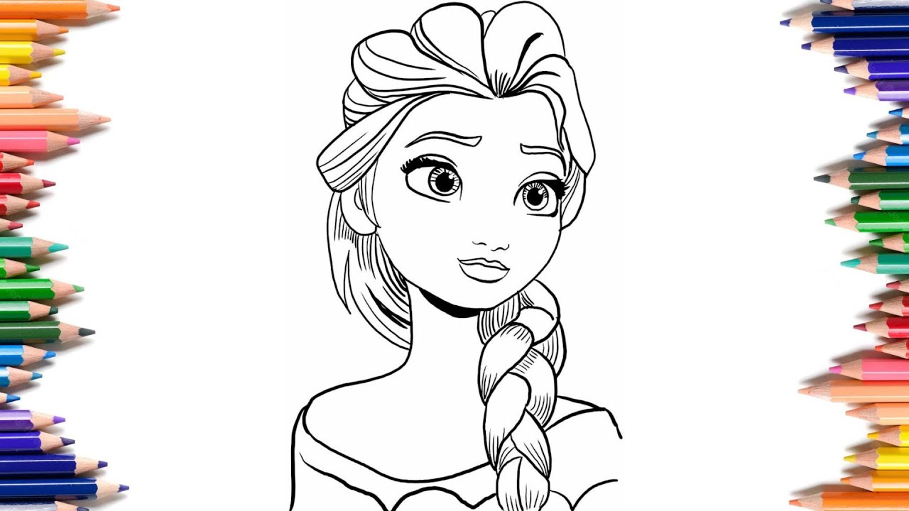 Como desenhar ELSA - FROZEN passo a passo, simples e fácil - YouTube