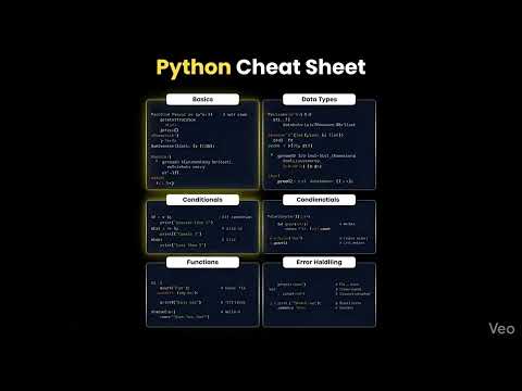 Python Cheat Sheet 🧑🏻‍💻🔥