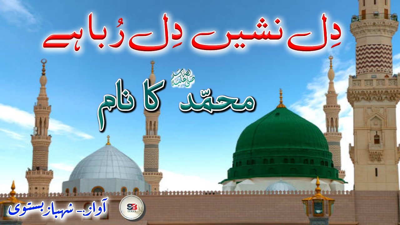 Dil Nashee'n Dil Ruba Hai Muhammad Ka Naam | Urdu Lyrics Naat Sharif | Shahbaz Bastavi #lyricsnaat