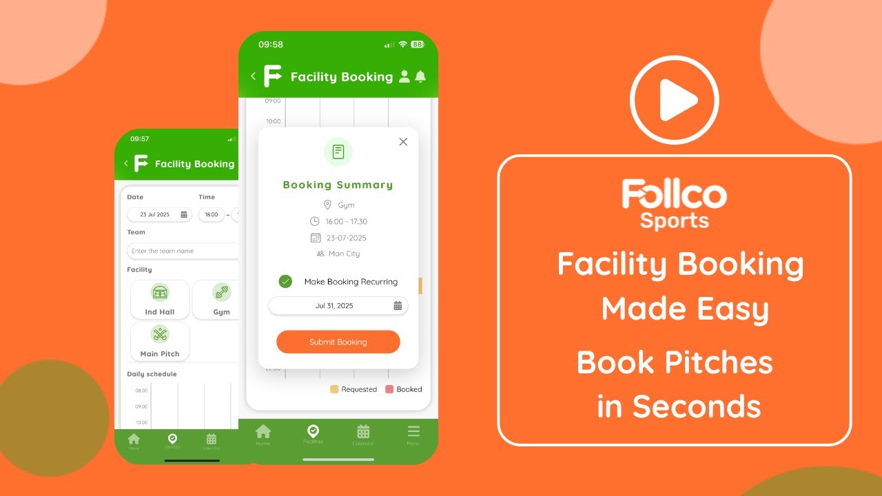 Facility Booking Made Easy with Follco Sports