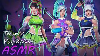 ASMR⋆˙⟡ Psylocke🦋 tennis skin gameplay🎾 white noise, whispering, keyboard &amp; clicking [Marvel Rivals]