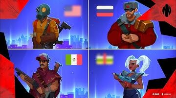All Heroes nationalities - part 1 (BULLET ECHO)