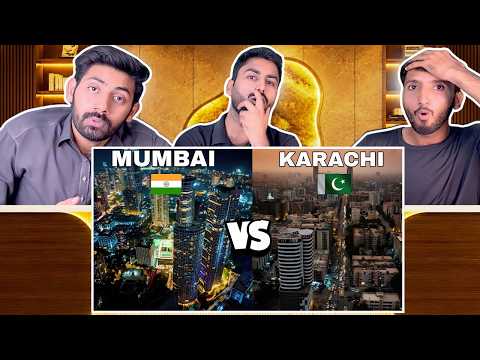 Reaction On Mumbai Vs Karachi Full Comparison 2026 | India vs Pakistan | शानदार | Pakistani Reaction