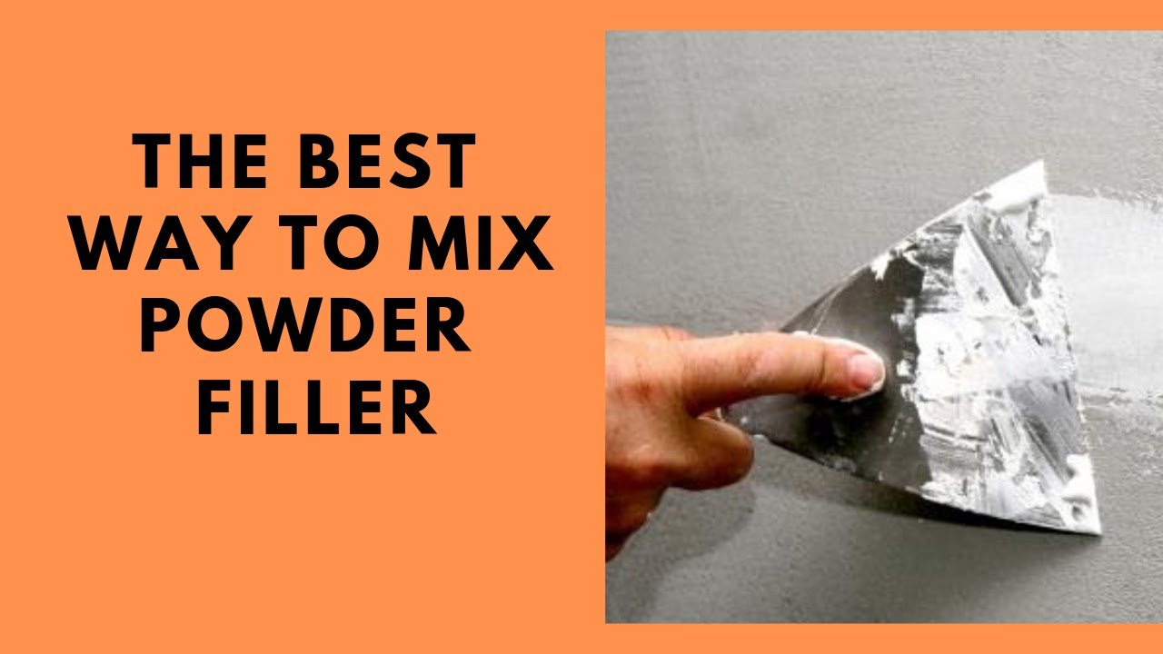 How to Mix and Use Powder Wall Filler TRADE TIP YouTube