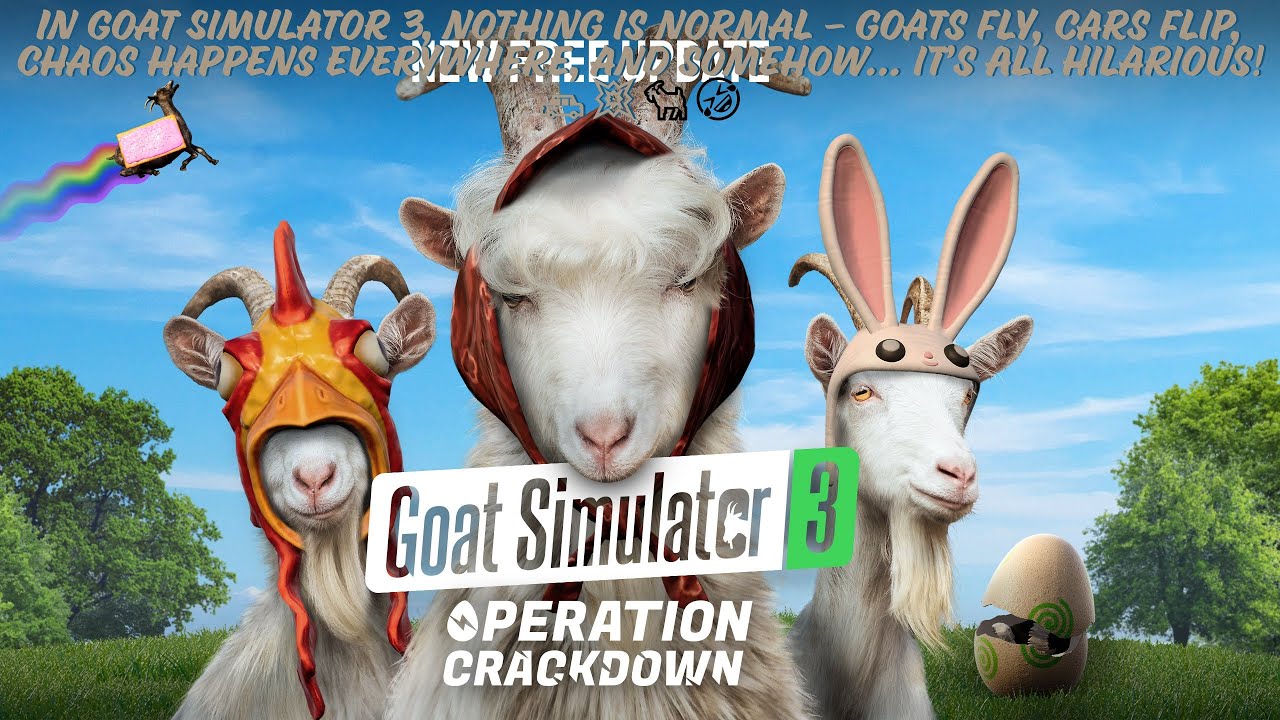 🐐💥 Goat Simulator 3 – Crazy Goat Adventures & Epic Fails! 🤣🎮 | Live Streaming