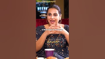 Reason of Successful Marriage ❤️ | Vidya Balan