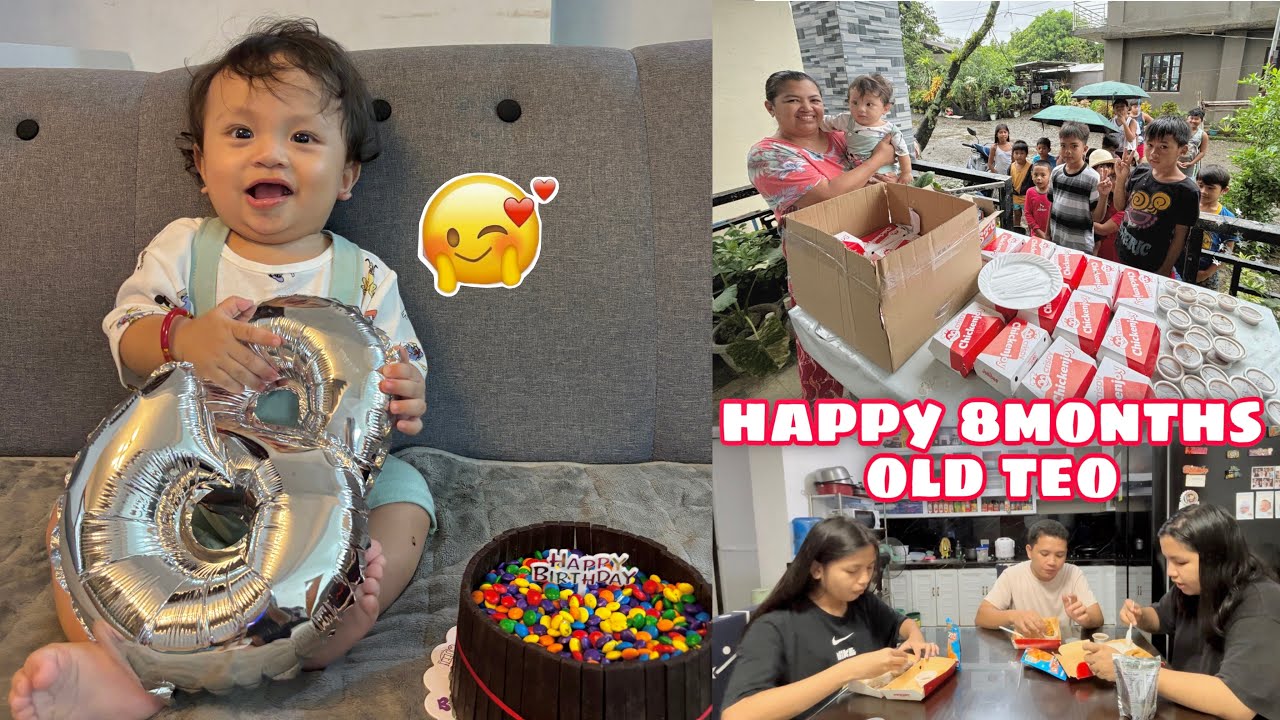 JOLLIBEE PARA SA MGA BATA | HAPPY 8 MONTHS OLD TEO💖🥰