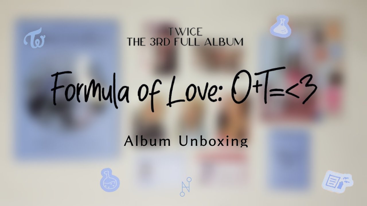 TWICE - Formula of Love Album Unboxing (STUDY ABOUT LOVE VER.)