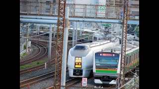 2022.11.21　E233-1000（137）京浜東北線各駅停車大宮行　651系奥の方を低速通過動画