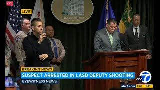 Officials provide details on arrest made in shooting of deputy in West Covina