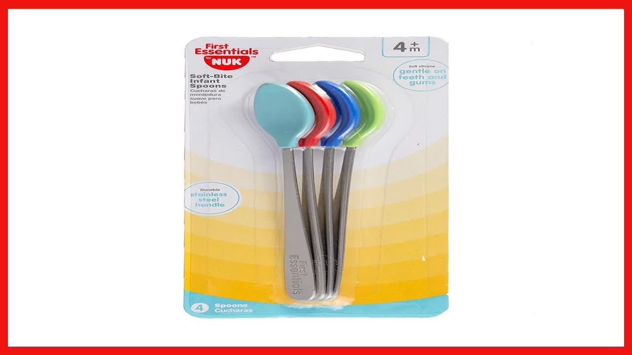 First Essentials by NUK Soft-Bite Infant Spoons