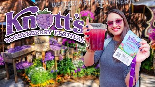Knotts Berry Farm Boysenberry Festival 2023 | EVERYTHING WE TRIED AND WHAT WE HIGHLY RECOMMEND!