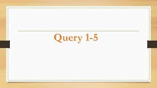 INF10004- Database Analysis and Design | Oral Presentation | Assignment 01 | Select Statement