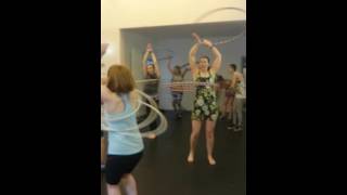 Multiple hula hoop splitting class