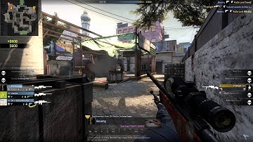 AWP and Five-Seven 4k. Competitive mode CS:GO de_bazaar Vanguard map..