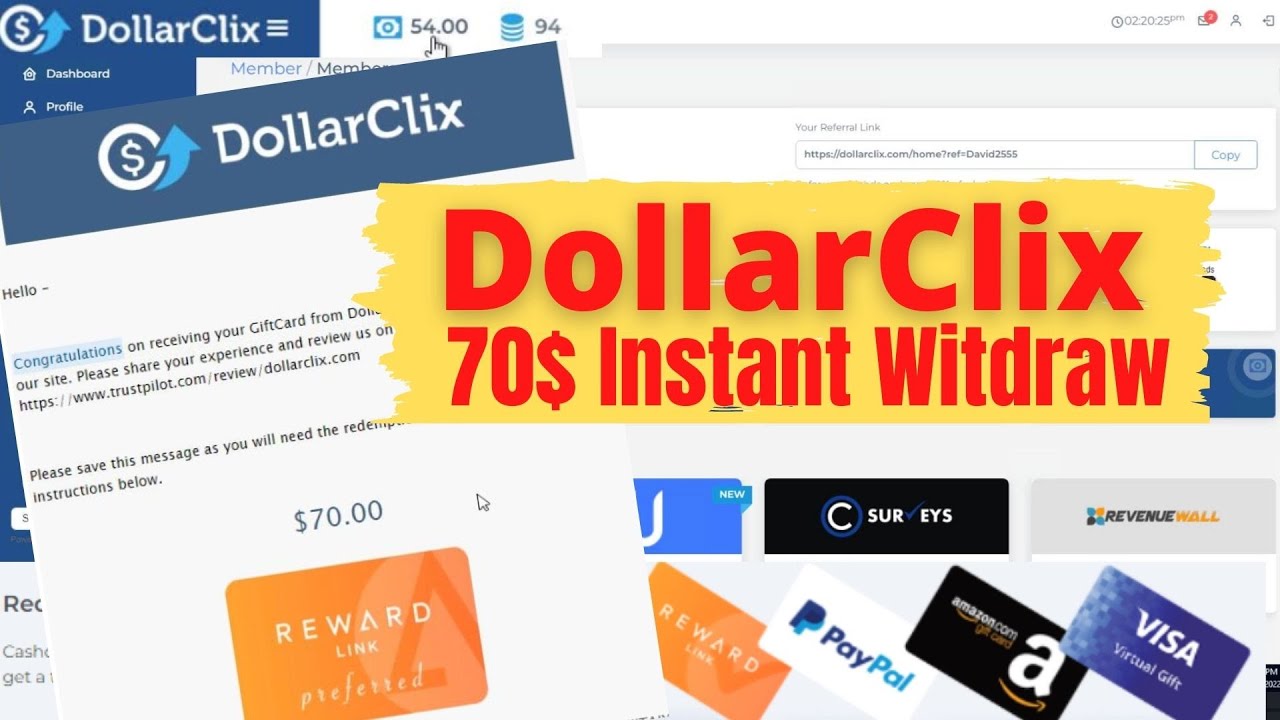 DollarClix Survey 💲70$ Instant Withdraw 2022 ! DollarClix Survey Best VPS