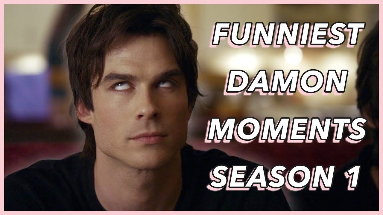 Funniest Damon Salvatore Moments | Season 1 | 1080p HD