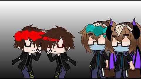 Just some scp gachatubers meeting their purple corruption selfs