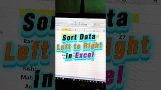 sort data left to right