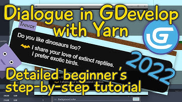 Dialogue in GDevelop with Yarn 2022 step by step