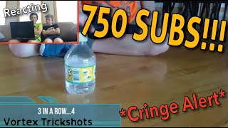 Reacting To Our FIRST EVER Trick Shot Video - Please DONT Watch