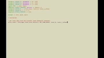 3d fft Parallel Fortran code