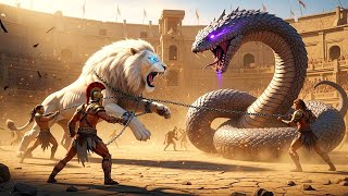 Epic Battle: Giant White Lion vs Giant Python ⚔️ Legendary Battle | Animal Fight