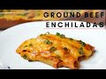 EASY GROUND BEEF ENCHILADAS | ENCHILADA RECIPE #shorts image