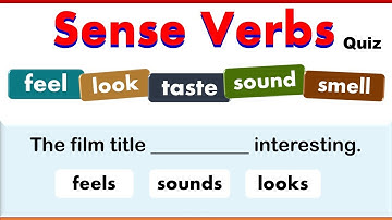 Sense Verbs Quiz / Stative & Dynamic Verbs /  15 Questions