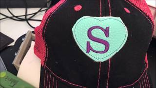Brother Embroidery Machine - How I Machine Embroider on a Hat using the hoop