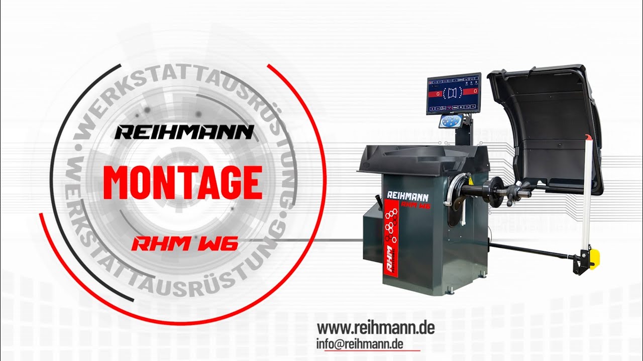 Montage Auswuchtmaschine Reihmann RHM W6