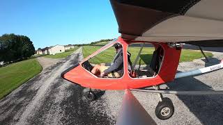 Landing A Hawk Arrrow Ii With Hirth 2706 Engine.