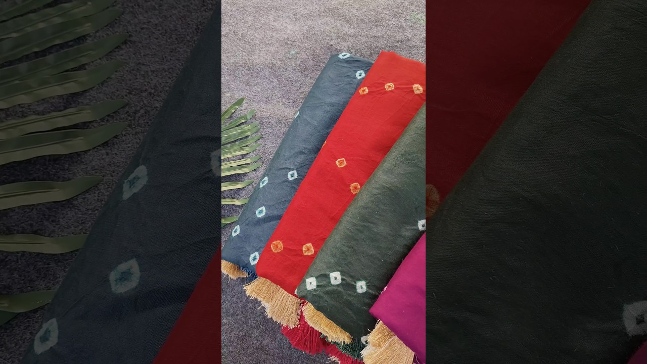 Pure Cotton Hand Dyed Bandhej Sibori Saree