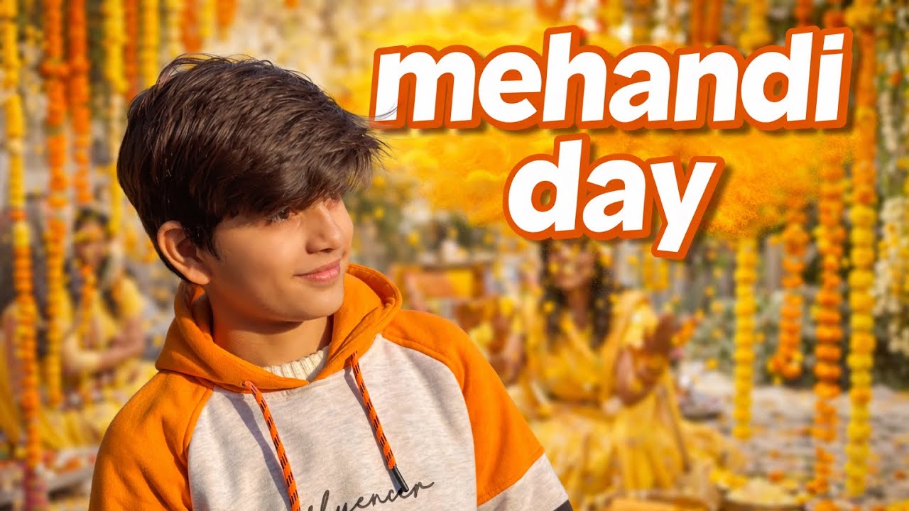 Mehandi wala din 🤚✍️#trending #dailyvlog #viral #support #recommended #youtubefeed #marriage #shadi 