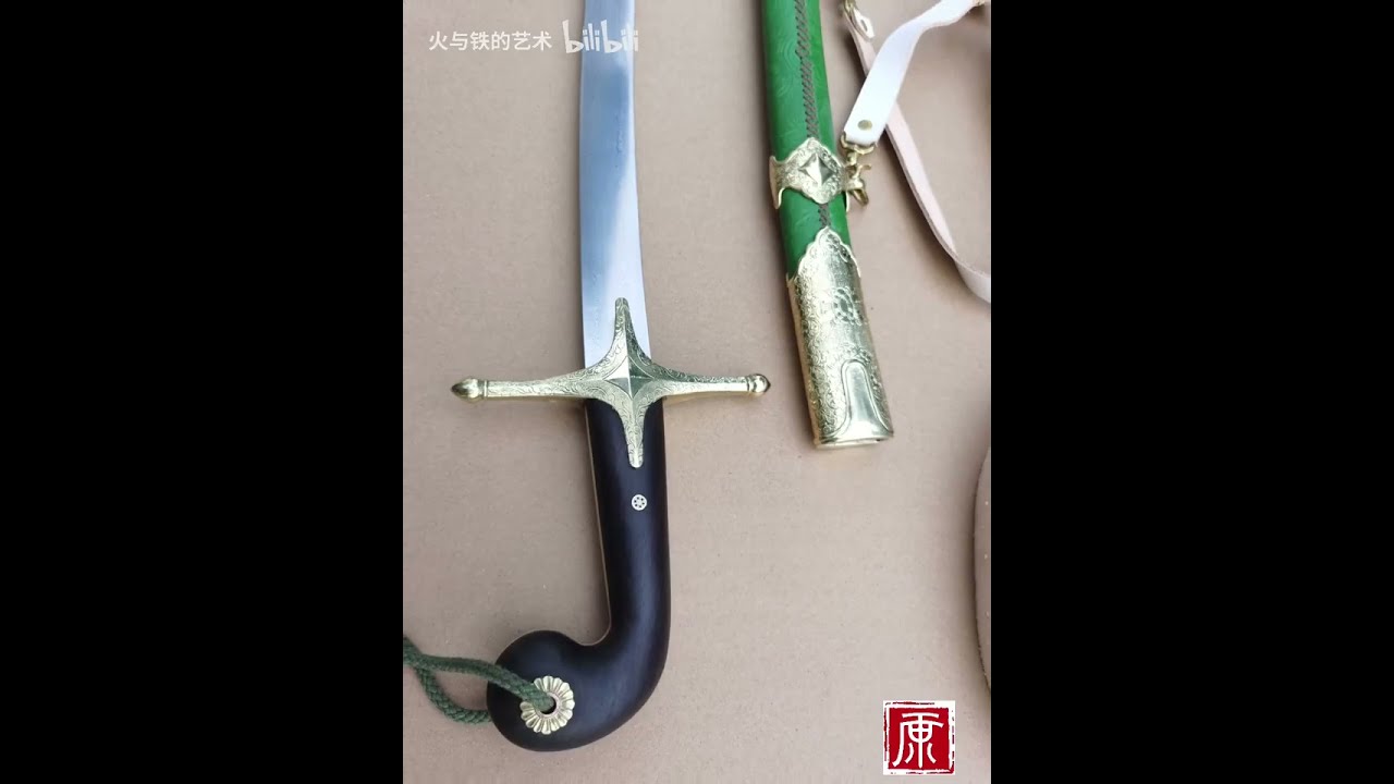 Shamshir (folded pattern and wootz steel blade) forged by The Art of Fire&Iron 火与铁的艺术丨Buyer Feedback
