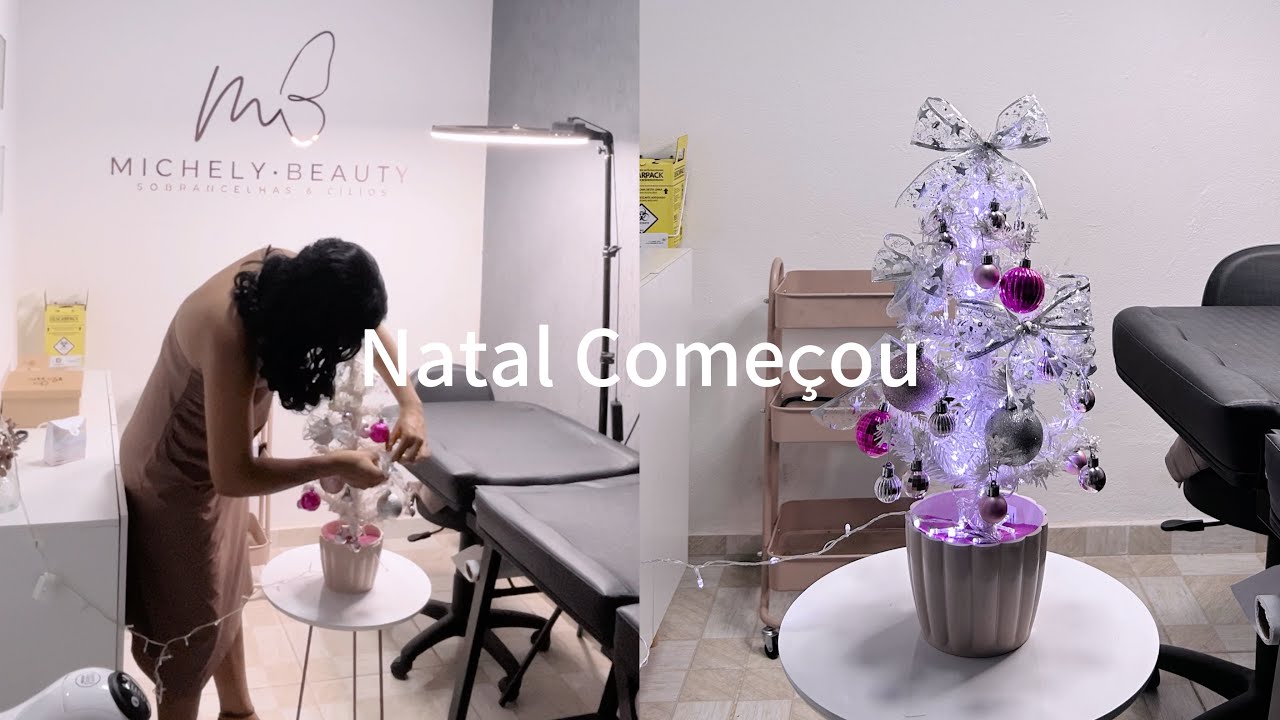 passei o dia gravando… rotina, Pink Box e finalizei montando minha árvore de Natal